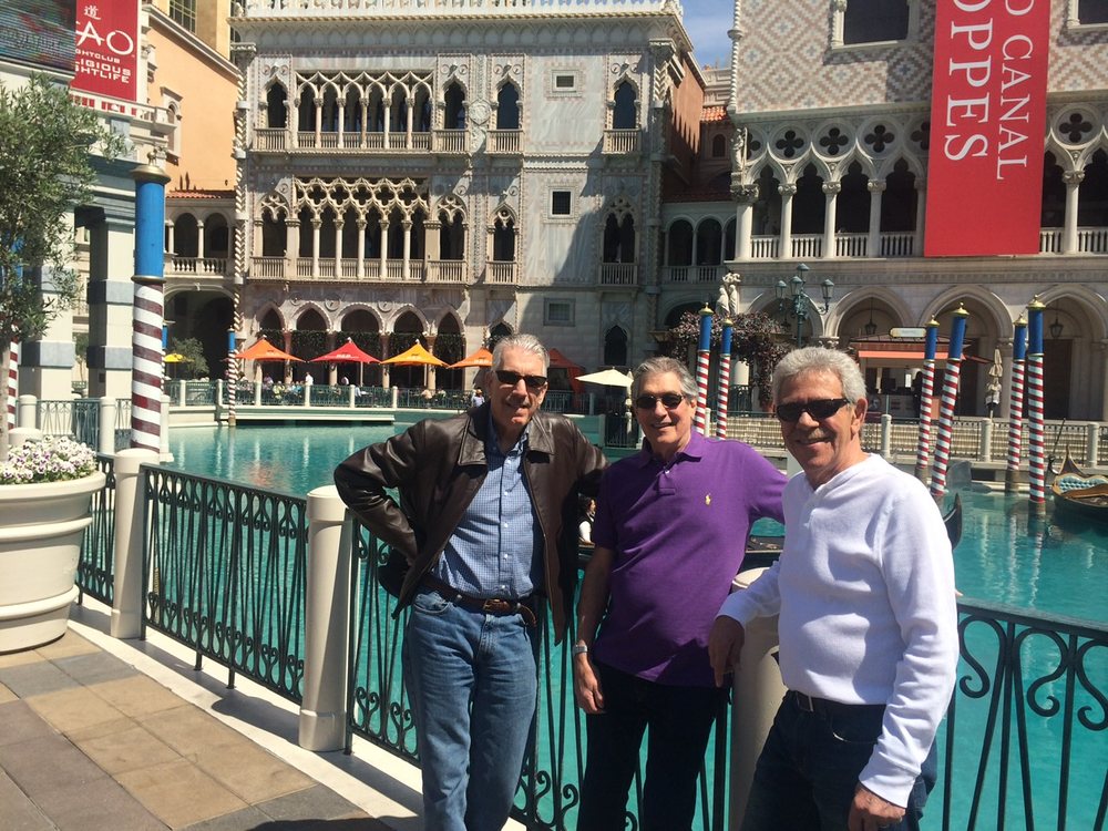 David, Tom, and Alan at the Venetian in Las Vegas